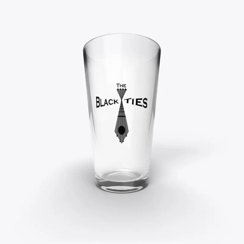 The Black Ties - Pint Glass - Black