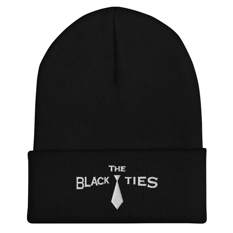 Black Ties - Knit Beanie - Black